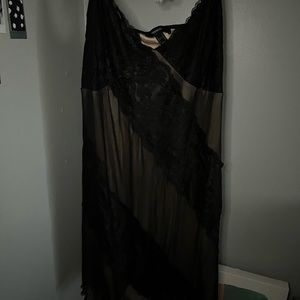 plus size black lace dress